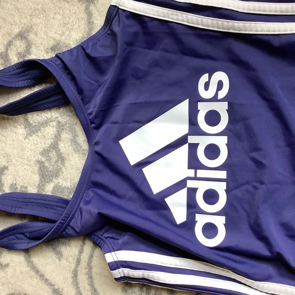 Adiddas one piece navy blue swimming suit - Picture 3 of 4